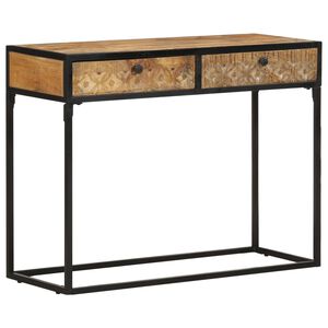 vidaXL Konsolinis staliukas, 100x35x75cm, mango medienos masyvas