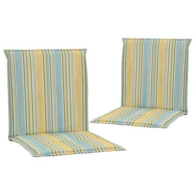 vidaXL Sodo kėdės pagalvėlės, 2vnt., įvairiaspalvės, 100x50x3cm