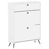 vidaXL Batu skrynia BREDA 78 x 24 x 103 cm Apdirbta mediena Balta