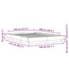 vidaXL Lovos rėmas su LED, rudas ąžuolo, 120x200cm, apdirbta mediena