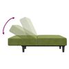 vidaXL Dvivietė sofa-lova, &scaron;viesiai žalios spalvos, aksomas