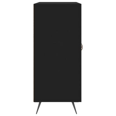 vidaXL Šoninė spintelė, juodos spalvos, 90x34x80cm, apdirbta mediena