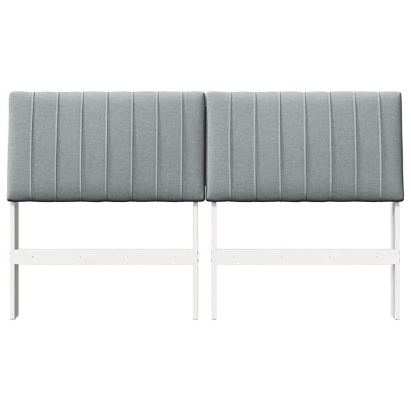 vidaXL Apmu&scaron;ta lovos galvūgalis &Scaron;viesiai pilka 150 cm