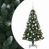 vidaXL Dirbtinė Kalėdų eglutė su burbulais 120 cm 150 LED &Scaron;ilta balta