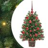 vidaXL Dirbtinė Kalėdų eglutė su 150 LED s stovu Žalia 75 cm PE ir PVC