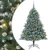 vidaXL Dirbtinė Kalėdų eglutė Žalia 180 cm PVC, plastikas ir plienas