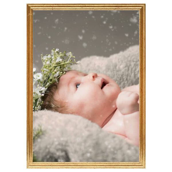 vidaXL Nuotraukų rėmeliai-koliažai, 5vnt., auksiniai, 15x21cm, MDF