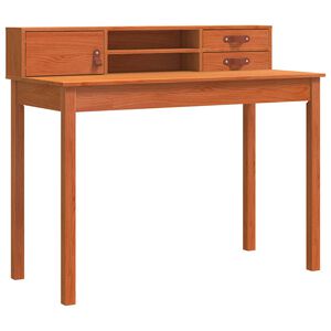 vidaXL Stalas Va&scaron;ko ruda 110 x 50 x 93 cm Kietas pu&scaron;ies medienos