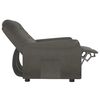 vidaXL Dvivietis atlošiamas masažinis krėslas, tamsiai pilkas, audinys