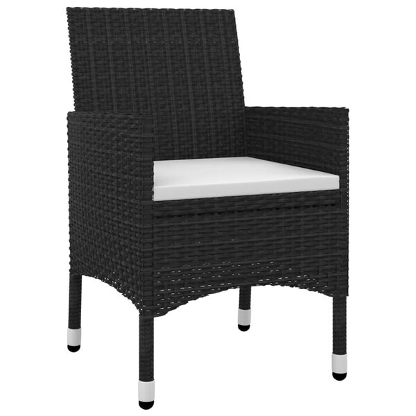 vidaXL Sodo komplektas su pagalvėlėmis, 9 dalių, poliratanas/stiklas