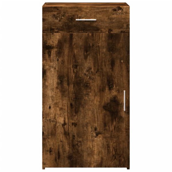 vidaXL &Scaron;oninė spintelė, dūminio ąžuolo, 50x42,5x93cm, apdirbta mediena