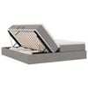 vidaXL Lova su daiktų laikymo vieta ir čiužiniu Taupe 180 x 200 cm