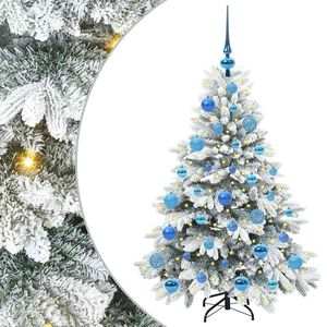 vidaXL Dirbtinė Kalėdų eglutė su 150 LED Balta 120 cm PE ir PVC