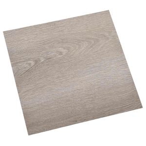 vidaXL Savesiūnančių Grindų Plok&scaron;tės Taupe 30,5 x 30,5 cm 20 vnt. PVC