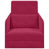 vidaXL Sofa lova Vyno raudona 65 x 80 x 83 cm Aksomas