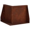 vidaXL Sienelė 50 x 50 x 30 cm Atmosferos poveikiui atsparus plienas