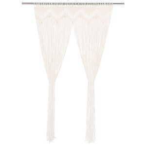 vidaXL Užuolaida, makrame stilius, 140x240cm, medvilnė