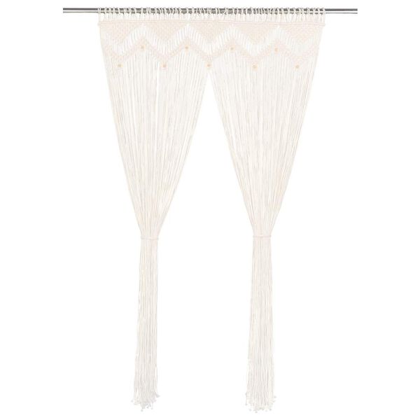 vidaXL Užuolaida, makrame stilius, 140x240cm, medvilnė