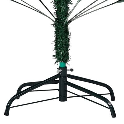 vidaXL Dirbtinė Kalėdų eglutė su žaisliukais, žalia, 180cm, PVC