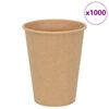 vidaXL Popieriniai kavos puodeliai, 1000 vnt., 12 uncijų, 300 ml, rudi