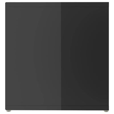 vidaXL TV spintelė, blizgi pilka, 142,5x35x36,5cm, fanera