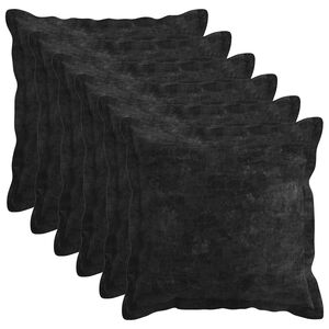 vidaXL Pagalvėlės užvalkalas 6 vnt. HOUTEN Antracito 30 x 30 cm