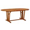 vidaXL Sodo stalas, 200x100x75cm, eukalipto medienos masyvas