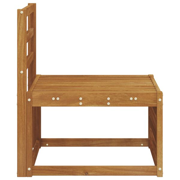 vidaXL Lauko Vidurinis Sofa Kietos akacijos mediena Natūrali