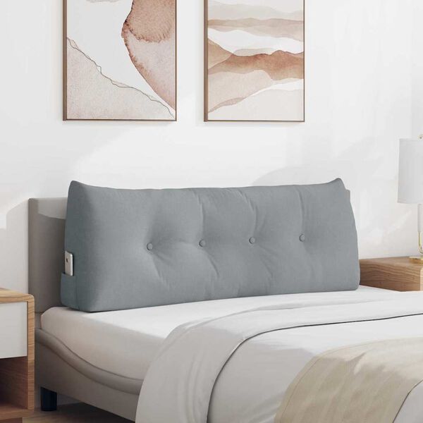 vidaXL Apsaugos Pagalvė &Scaron;viesiai pilka 120 x 24 x 50 cm audinys