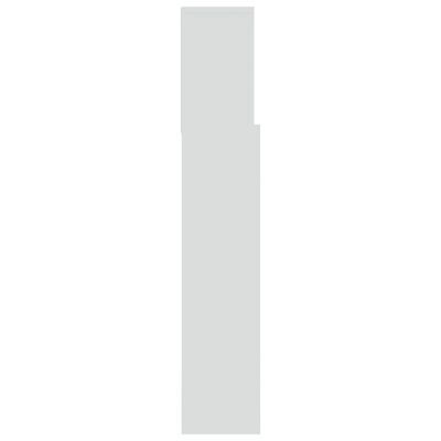 vidaXL Galvūgalis-spintelė, baltos spalvos, 180x19x103,5cm