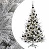 vidaXL Dirbtinė kalėdinė eglutė su rutuliuku 120 cm 150 LED