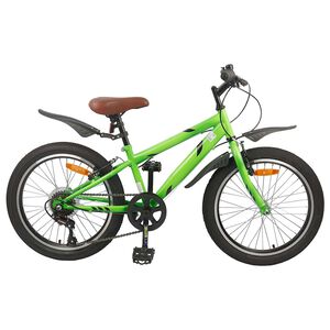 vidaXL Vaikų Dviratis 24 Colių 6-Speed 8-12 metų Žalia