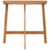 vidaXL Sodo stalas Ruda 78 x 46 x 75 cm Akacijos medienos masyvas