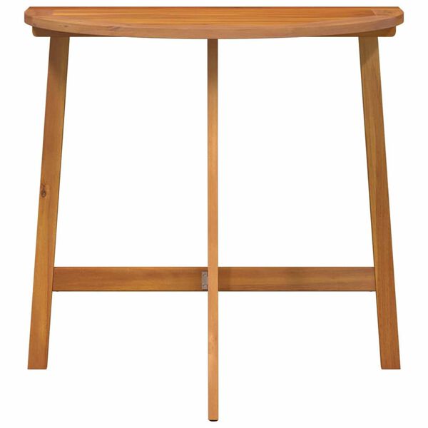 vidaXL Sodo stalas Ruda 78 x 46 x 75 cm Akacijos medienos masyvas