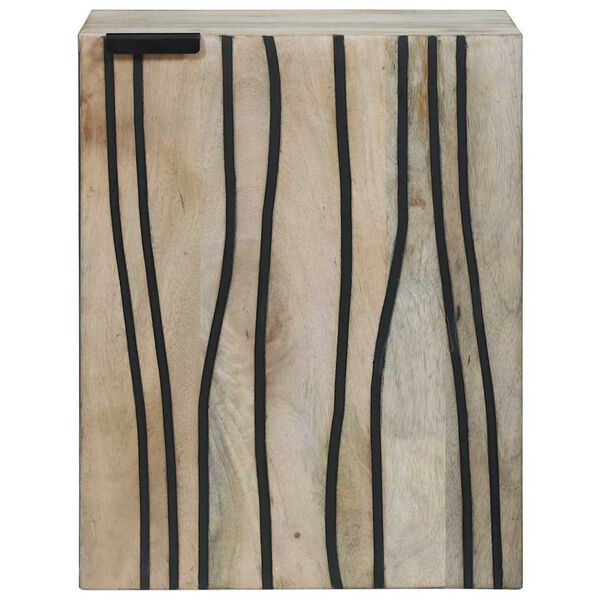 vidaXL Vonios kriauklės spinta su lentyna Balta 38 x 33,5 x 48 cm