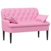 vidaXL Mink&scaron;tas kampas su mygtukų apmu&scaron;alais Rožinė 111 x 68 x 80 cm