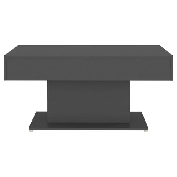 vidaXL Kavos staliukas, pilkos spalvos, 96x50x45cm, MDP