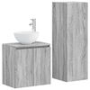vidaXL Vonios baldų rinkinys 2 vnt. Pilka Sonoma 33 x 34,5 x 100 cm