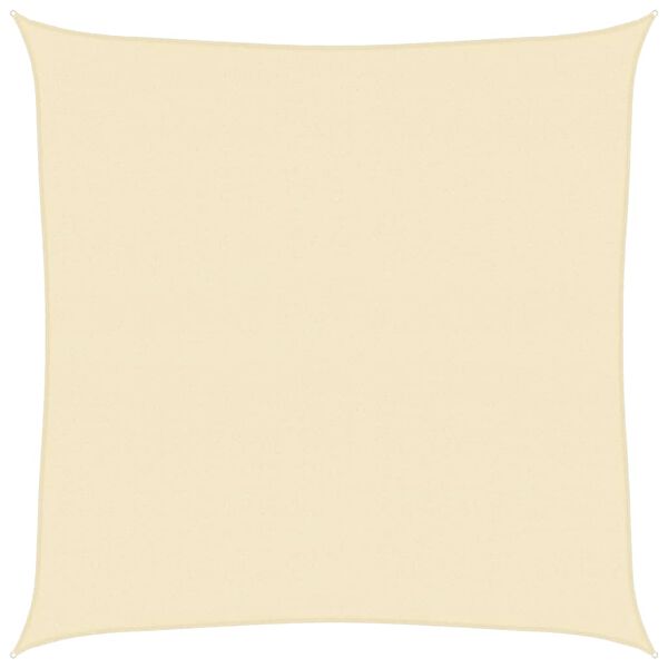 vidaXL Uždanga nuo saulės, kreminės spalvos, 6x6m, HDPE, 160g/m&sup2;