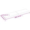 vidaXL Stalviršis, tamsiai ruda, 160x40x(2-6) cm, medienos masyvas