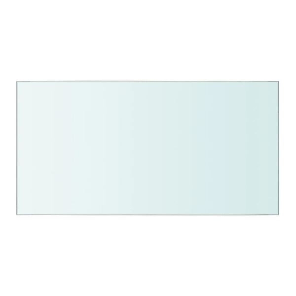 vidaXL Lentynos, 2vnt., skaidrios, 40x20cm, stiklo plokštė (243814x2)