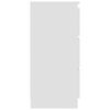 vidaXL Šoninė spintelė, baltos spalvos, 60x35x76cm, apdirbta mediena