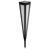 HI Saulės energija įkraunamas įsmeigiamas LED &scaron;viestuvas, juodas, 58cm