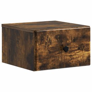 vidaXL Sieninis naktinis staliukas Dūminio ąžuolo 34,5 x 33 x 20 cm