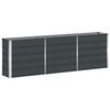 vidaXL Lovelis Antracitas 240 x 40 x 75 cm Plienas
