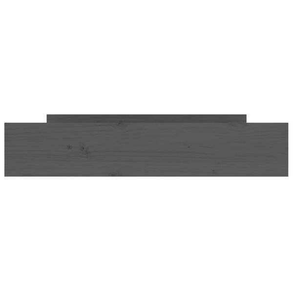 vidaXL Stalčiai po lova, 2vnt., pilkos spalvos, pušies masyvas