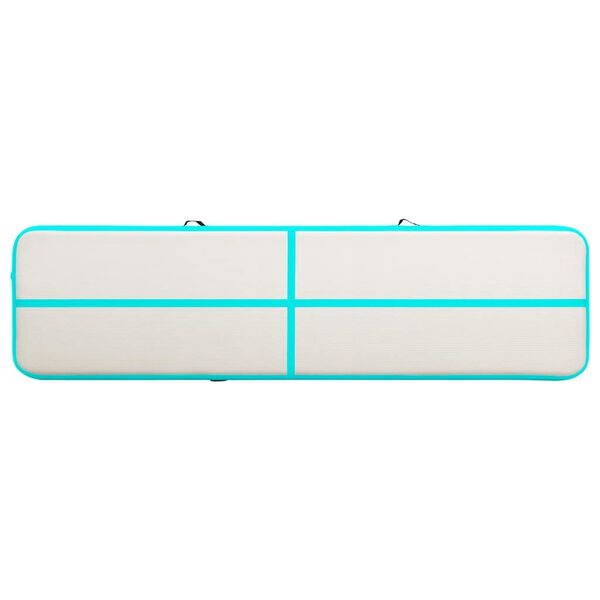 vidaXL Pripučiamas gimnastikos kilimėlis, žalias, 700x100x15cm, PVC