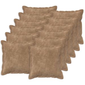 vidaXL Pagalvėlės užvalkalas 12 vnt. HOUTEN Taupe 40 x 40 cm