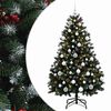 vidaXL Dirbtinė žalia Kalėdų eglutė su žaisliuku 150 cm 150 LED