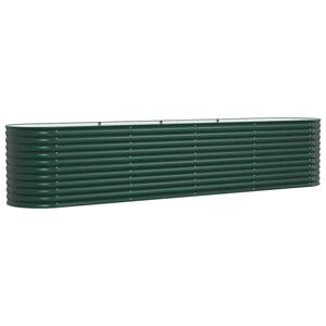 vidaXL Pakelta lova Žalia 400 x 80 x 81 cm Plienas